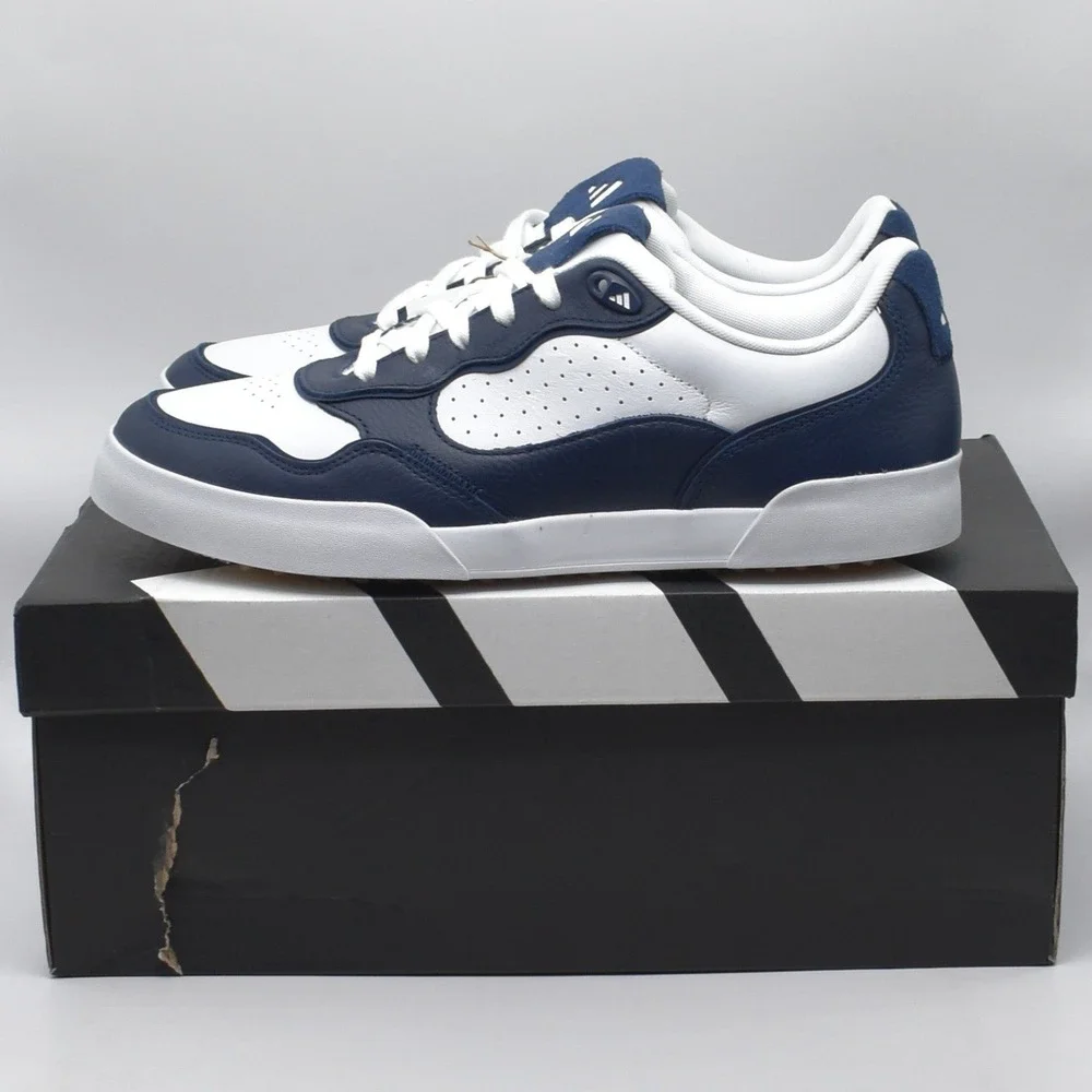 Adidas Retrocross 25 Spikeless Golf Shoes Men's Size 10.5 White Navy IH9977 NWT‎